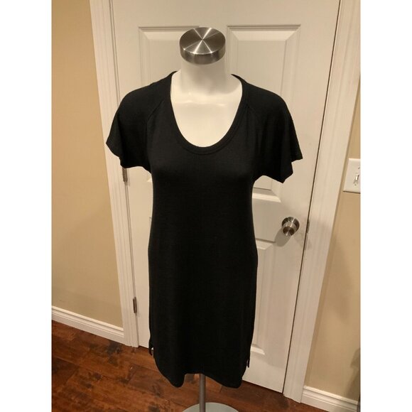 Rag & Bone/Jean Black Knit Short Sleeve Sweater Dress, Size XS - Picture 1 of 6